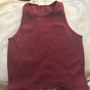 A magenta tank top.